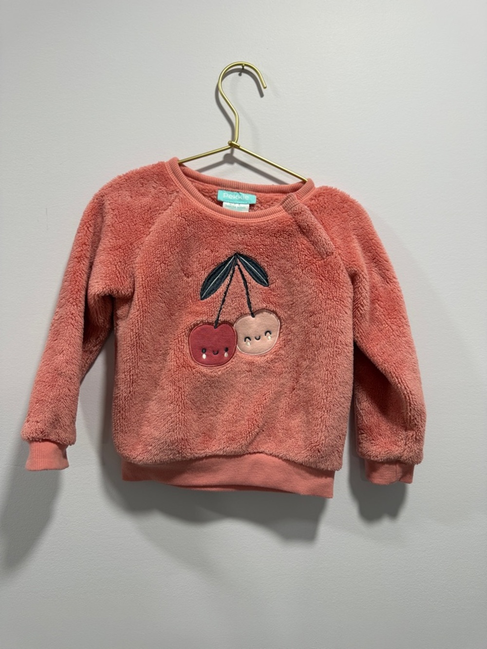 Pekkle Coral Plush Baby Sweatshirt - Cute Cozy Crew